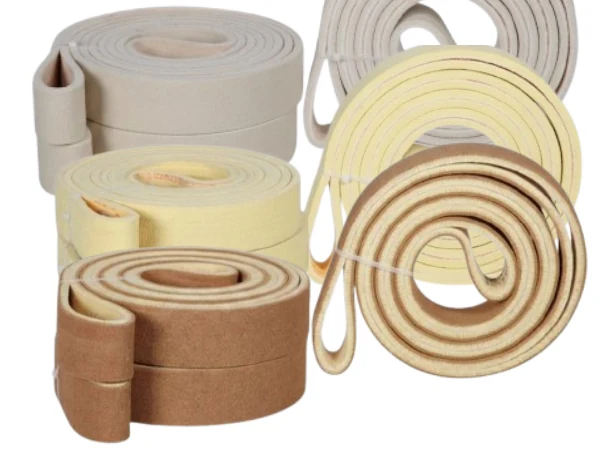 Seamless Kevlar conveyor belt cross-section showing Nomex tension layer